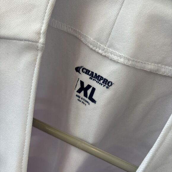 Champro Sports Youth XL Polyester Jersey Sleeveless Buttons White B 25 - Picture 6 of 9